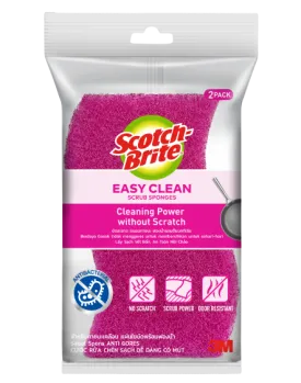 3M Scotchbrite Non Scratch Foam Scrub 2 Pcs