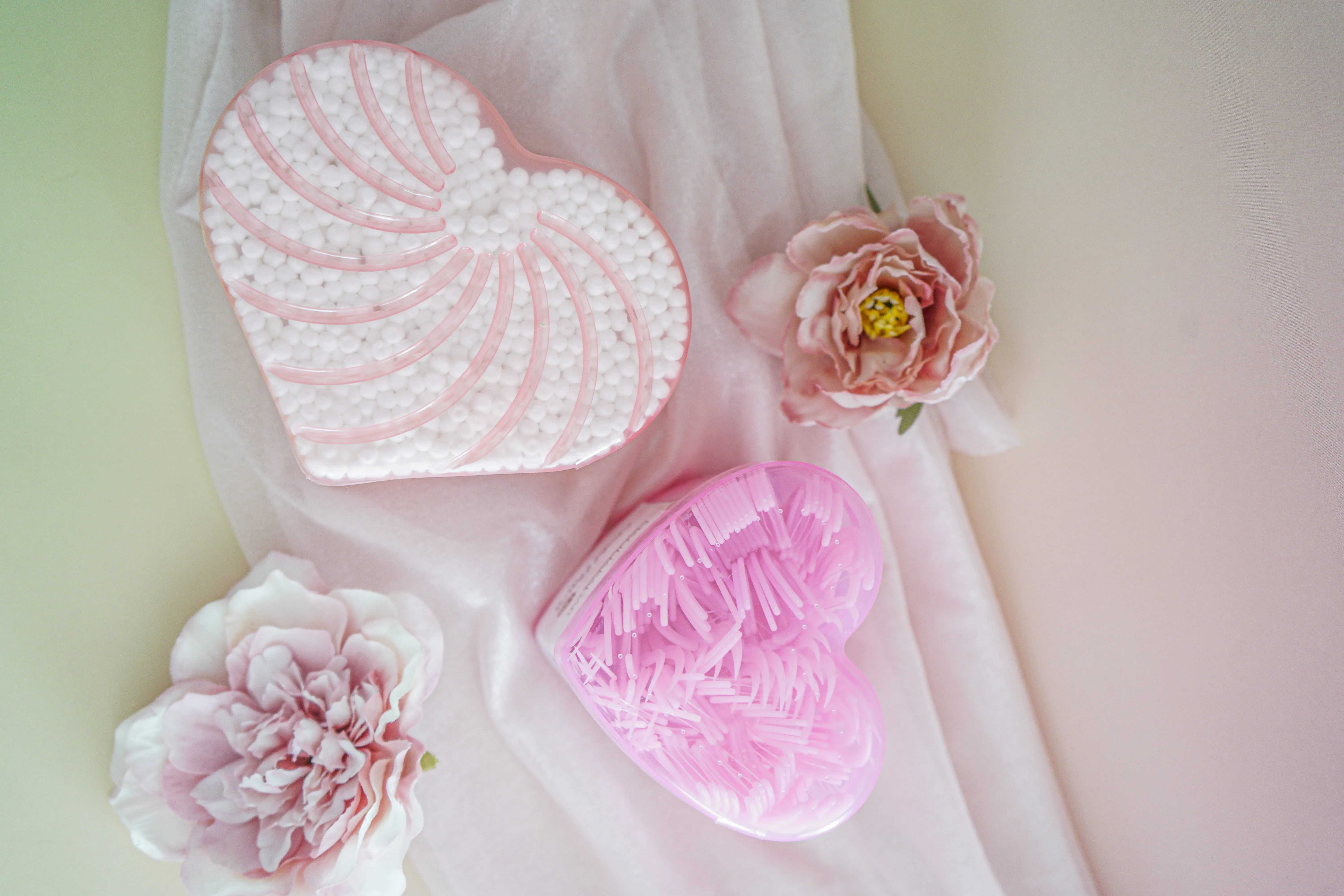 500pc Cotton Swabs - Heart Container