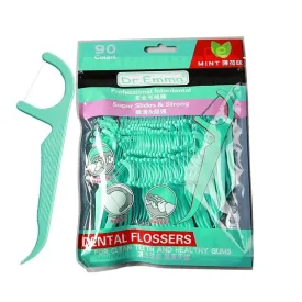 90pcs Dental Floss Flosser Picks Toothpicks Teeth Stick Tooth Cleaning Interdental Brush Dental Floss Pick 0ral irrigator