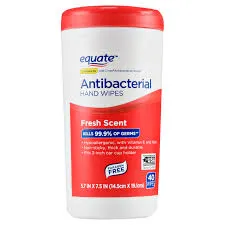 Antibacterial Hand Wipes  40 wipes canister