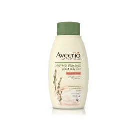 AVEENO Active Naturals Daily Moisturizing Body Yogurt Body Wash, Apricot & Honey 12 oz