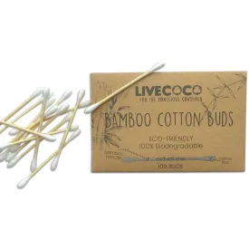 Bamboo Cotton Swabs - 100 Swabs