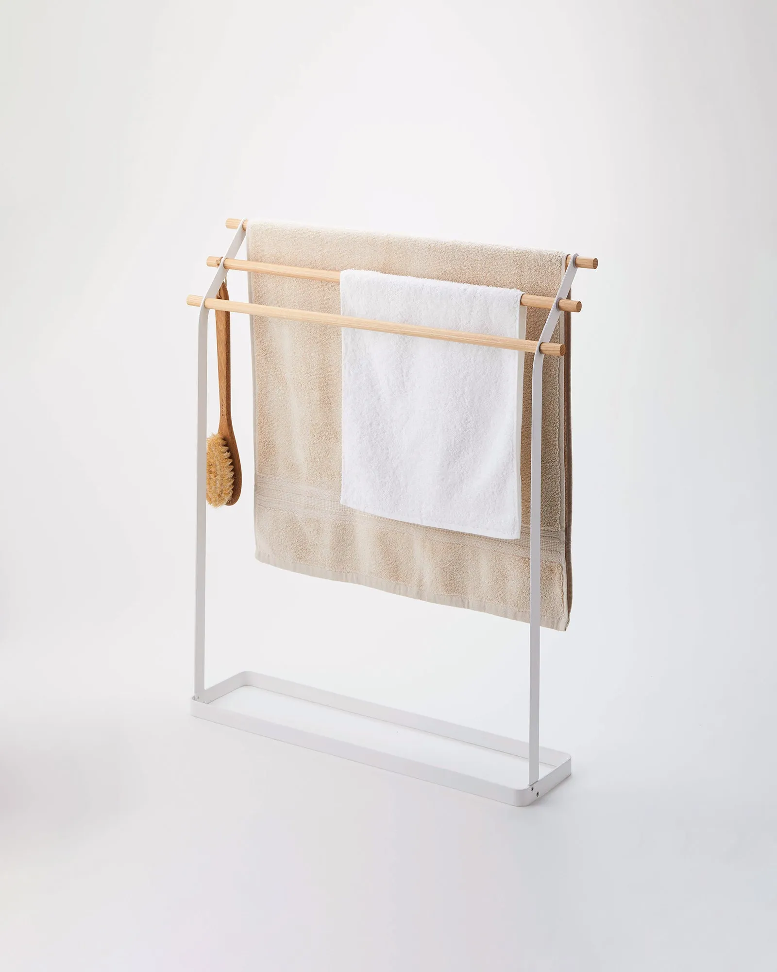 Bath Towel Rack (32" H)  - Steel   Wood