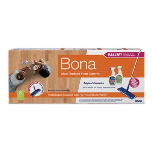 Bona WM710013501 Multi-Surface Floor Cleaning Care Kit - Quantity of 3