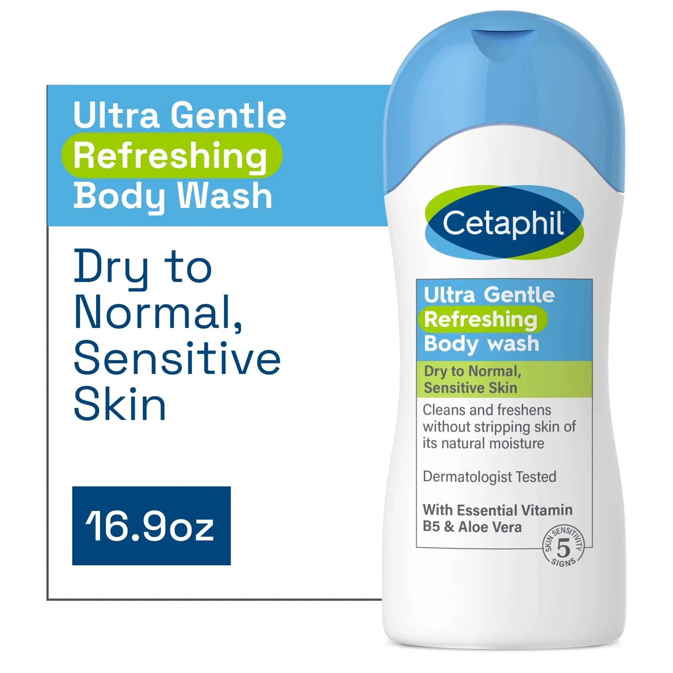 Cetaphil Ultra Gentle Refreshing Body Wash - 16.9 oz