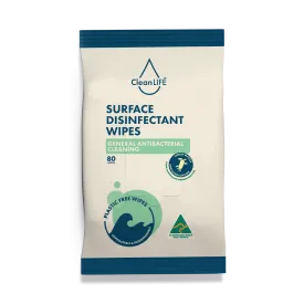 CleanLIFE Surface Disinfectant Wipes - 80 Wipes