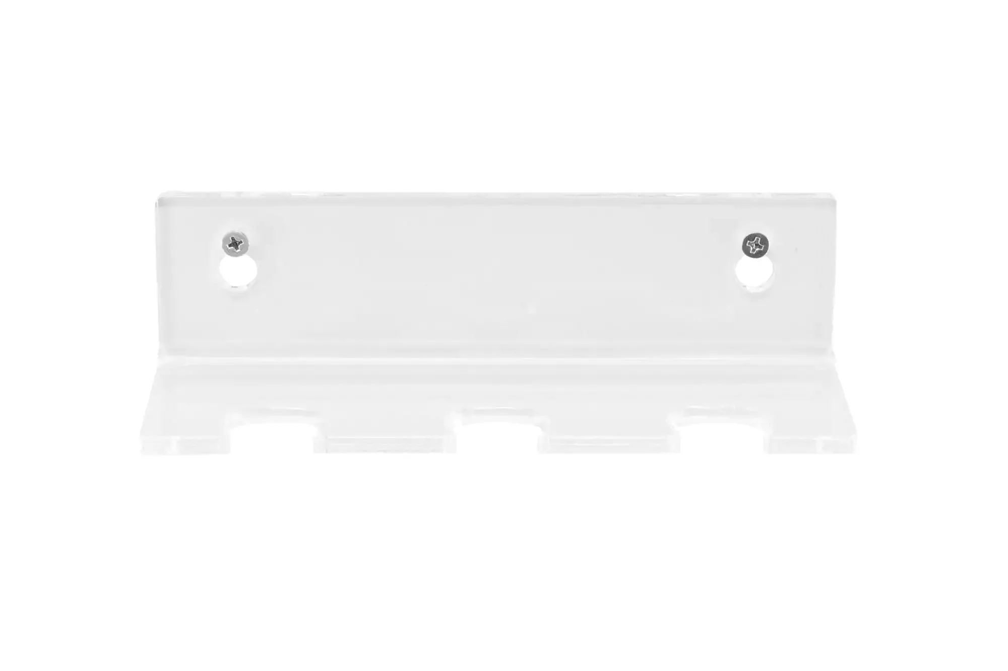 Clear Wall Mounted Floating Shelf for 3 Badminton Racquets