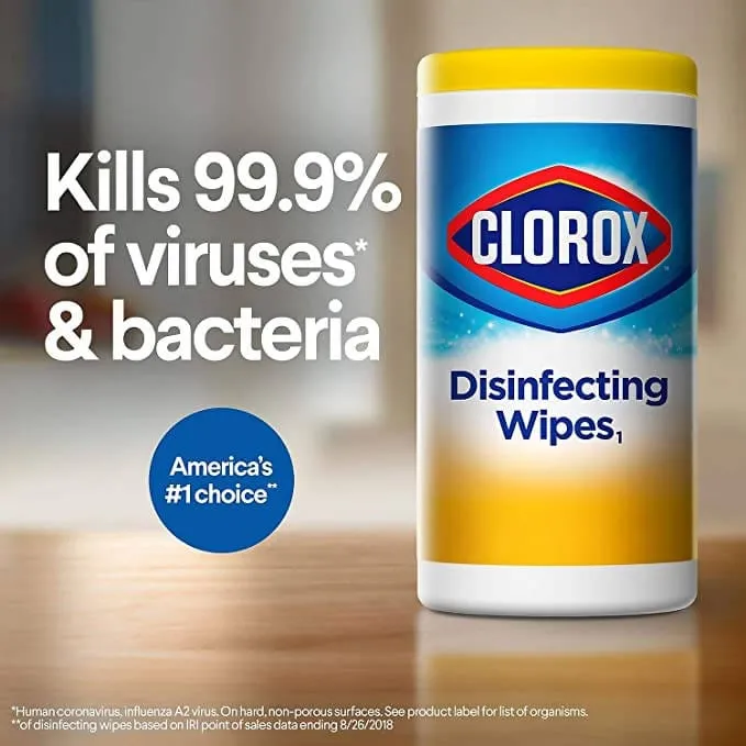 Clorox Disinfecting Wipes Variety Pack - 5X Cleaning Power, Kills 99.9% of Bacteria - 5 Pack, 425 Count Total / 392124