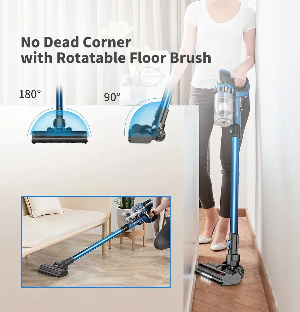 Cordless Vacuum Cleaner, 23000Pa Powerful Suction, LED Touch Screen, Best Wireless Handheld Vacuum for home