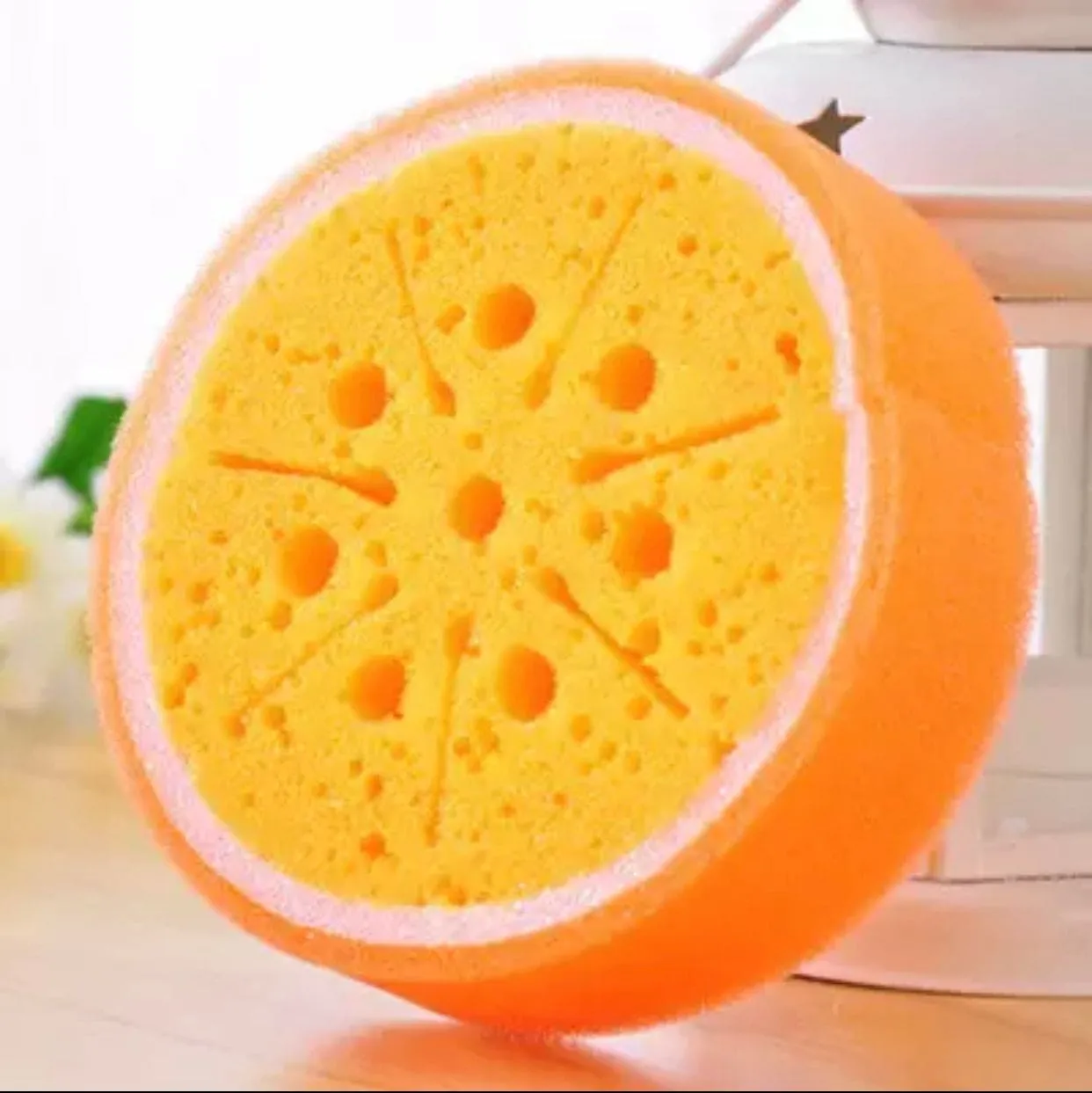 Cute Fruit Shaped Dishwashing Sponge, Kitchen Cleaning Dishcloths For Glass, Fruit Shape Thickening Bath Scrubbing Sponge Scouring Pad