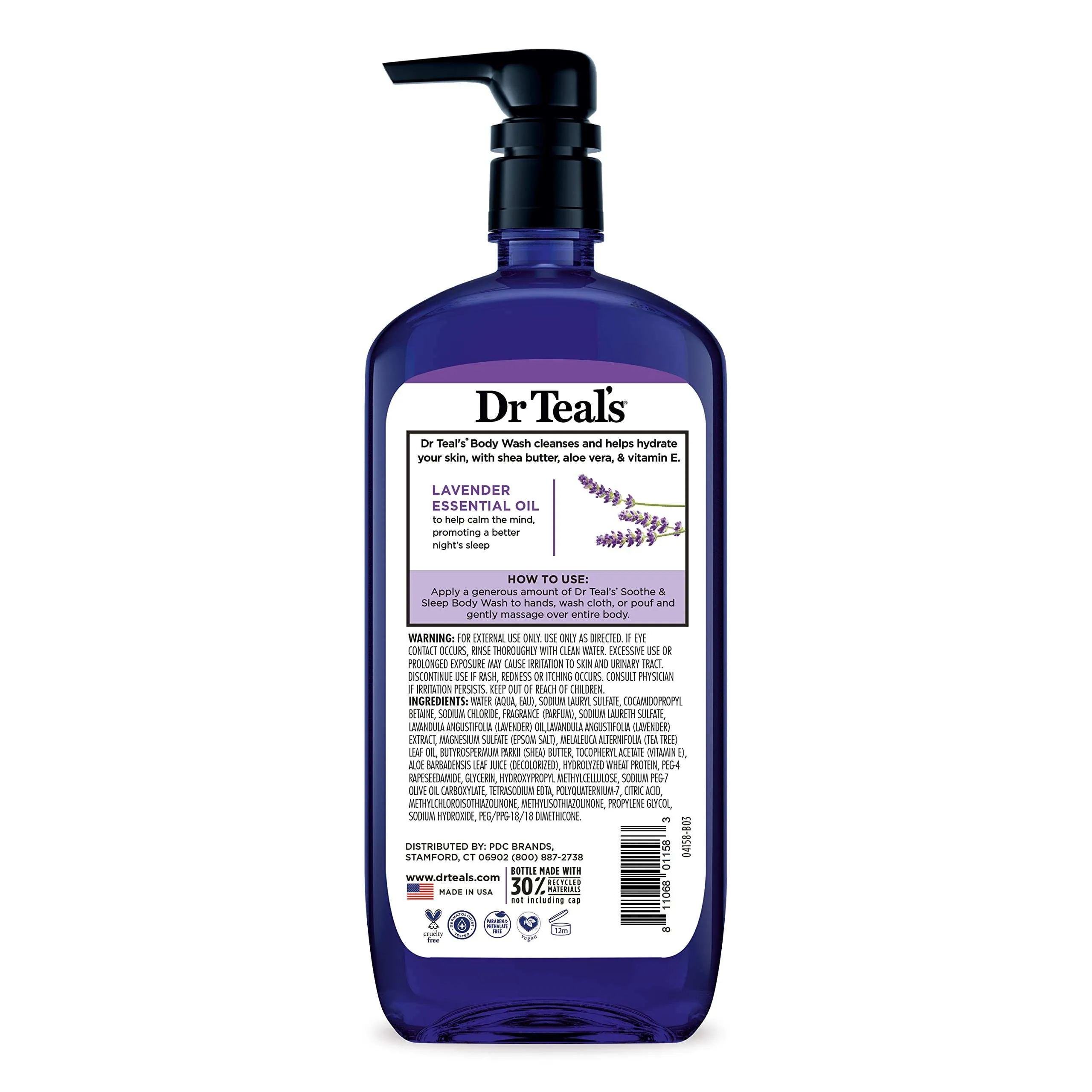 Dr. Teal's Epsom Salt Body Wash Soothe & Sleep with Lavender - 24 Oz