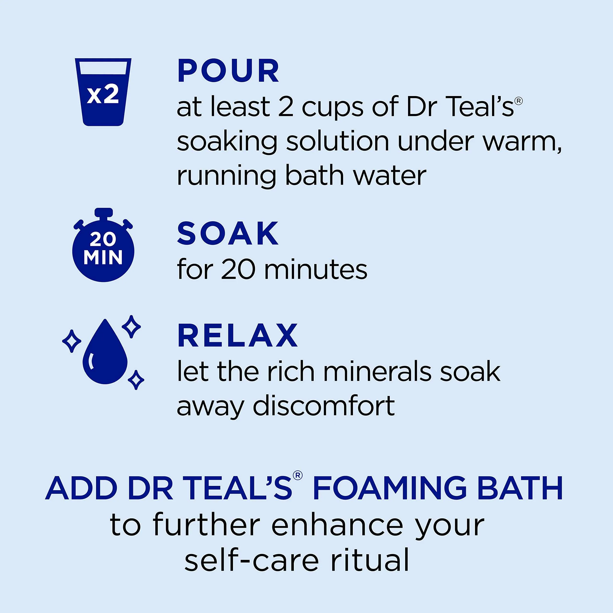 Dr. Teal's Epsom Salt Soak Soften & Nourish with Milk & Honey - 3 Lbs