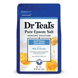 Dr. Teal's Epsom Salt Soak Soften & Nourish with Milk & Honey - 3 Lbs