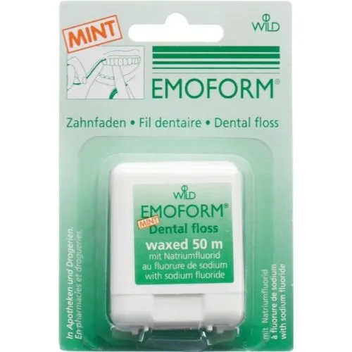 Emoform Mint Waxed Dental Floss 50 MT