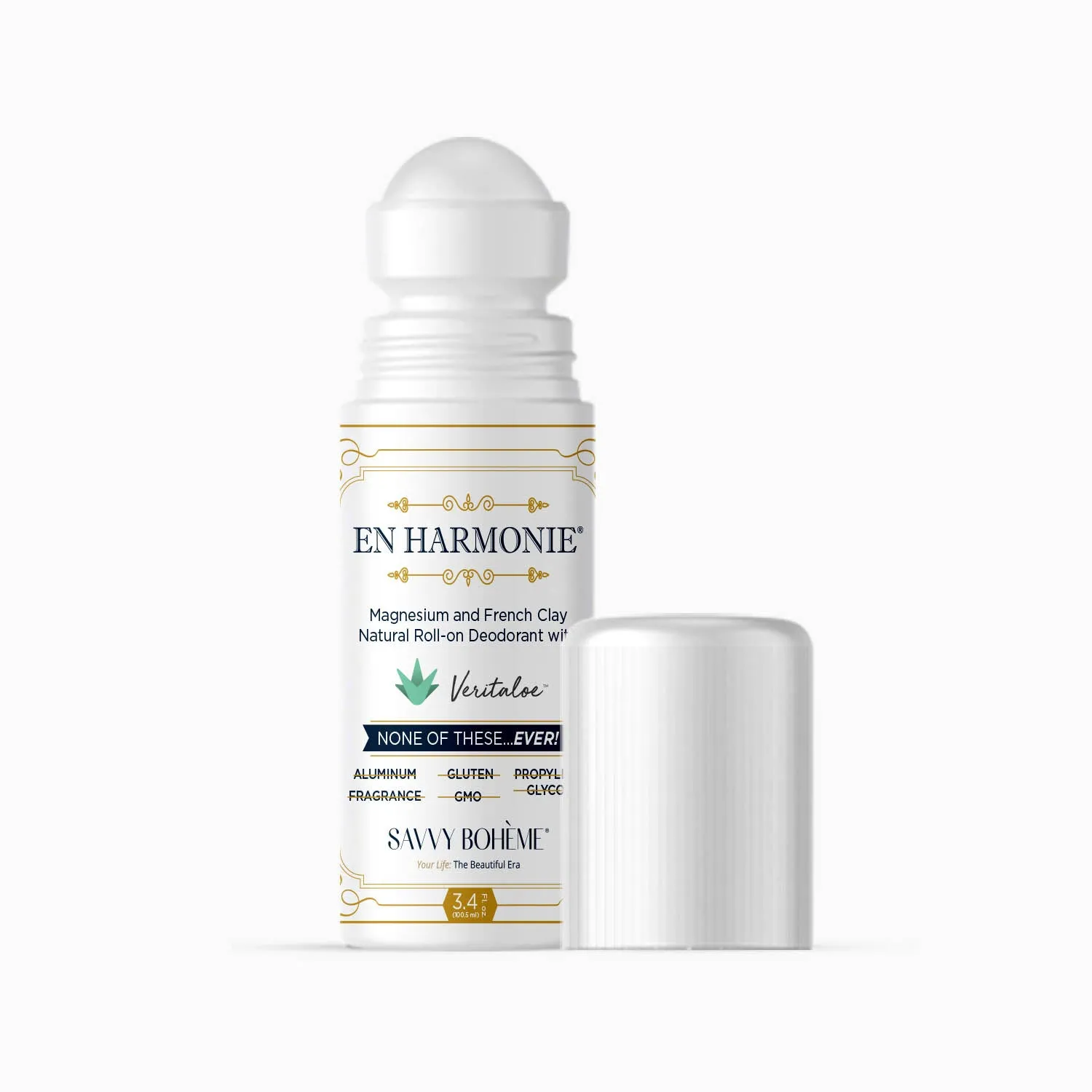 En Harmonie Magnesium and French Clay Natural Roll-on Deodorant