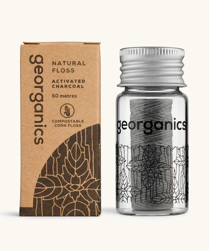 Georganics Natural Dental Floss - Activated Charcoal