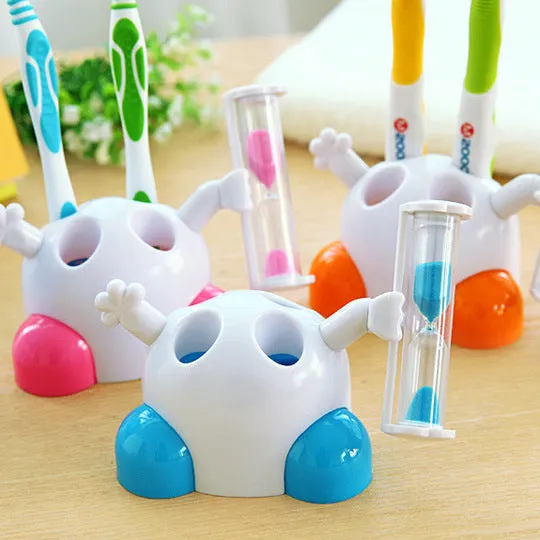 Hourglass Toothbrush Holder