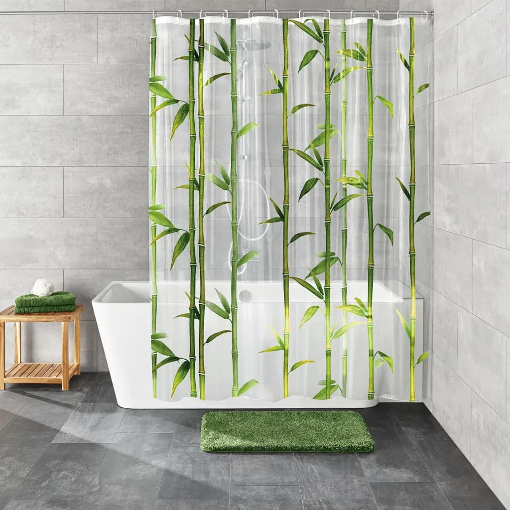 Kleine Wolke Shower Curtain Bamboo 180x200 cm Green