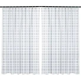 Kuber Industries Shower Curtain | PVC Shower Curtain with Hooks | Shower Curtain for Bathroom | AC Shower Curtain | Self Check Bathroom Shower Curtain | 7 Feet | Pack of 2 | White