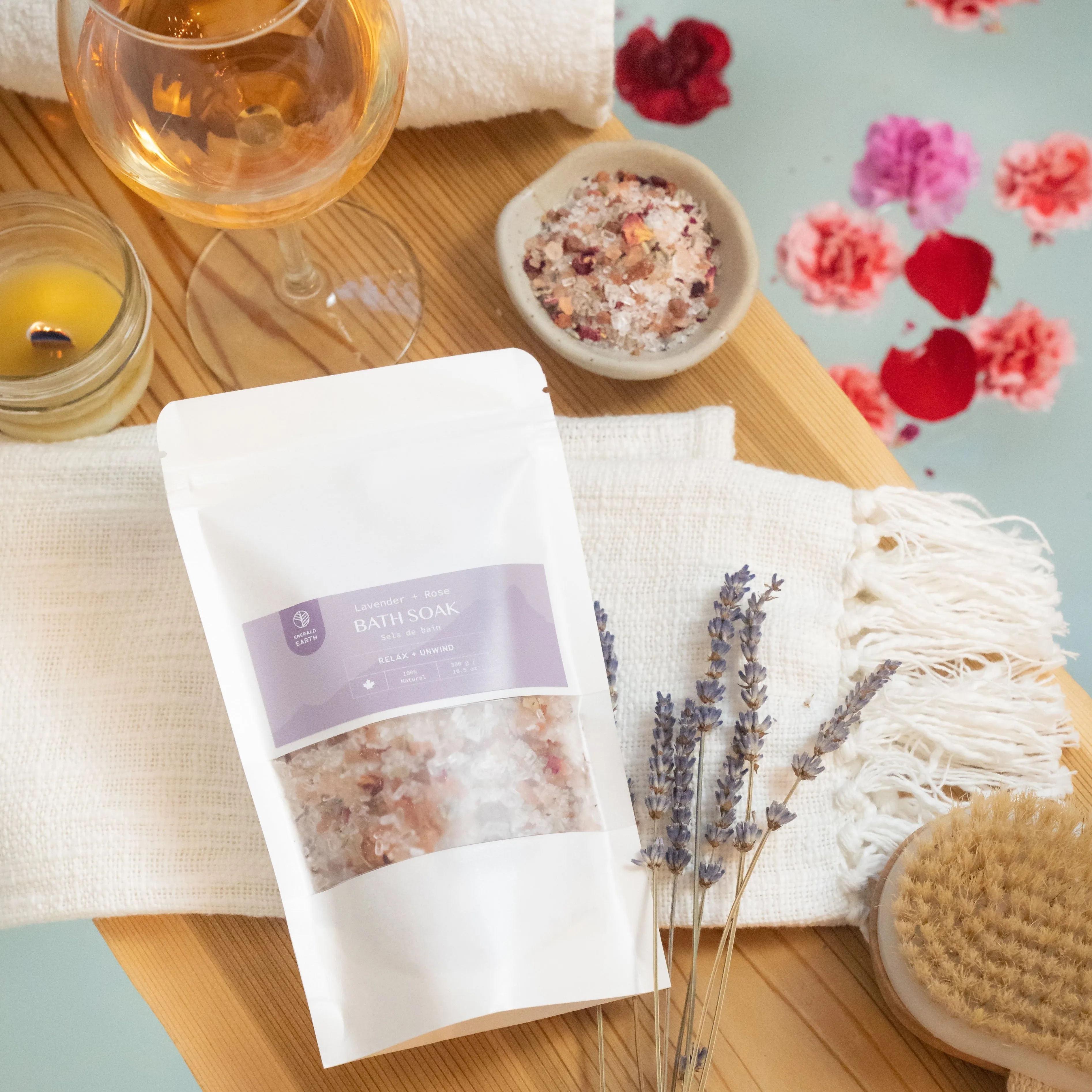 Lavender   Rose Bath Soak - Relaxing