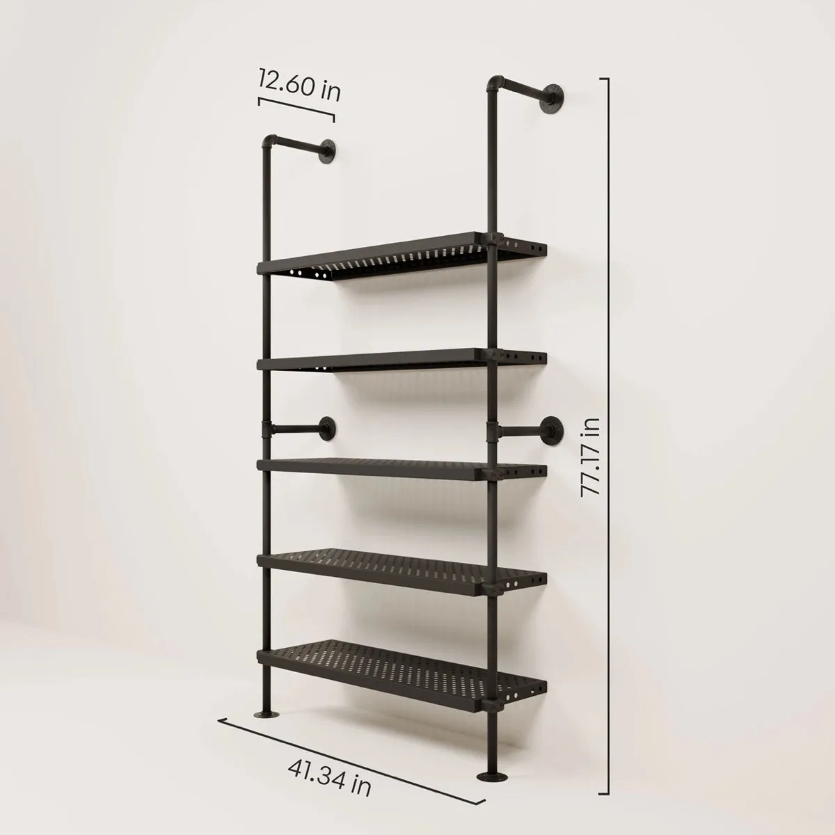 LENNE METAL – Industrial bookshelf | Metal bookshelf | Open bookshelf