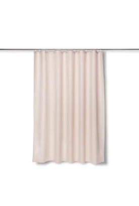 Linen Shower Curtain in Salmon Pink in 4 Sizes