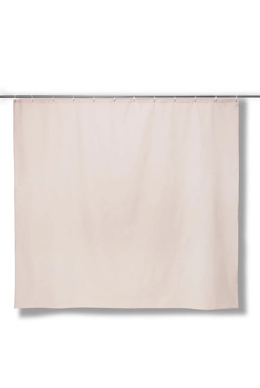 Linen Shower Curtain in Salmon Pink in 4 Sizes