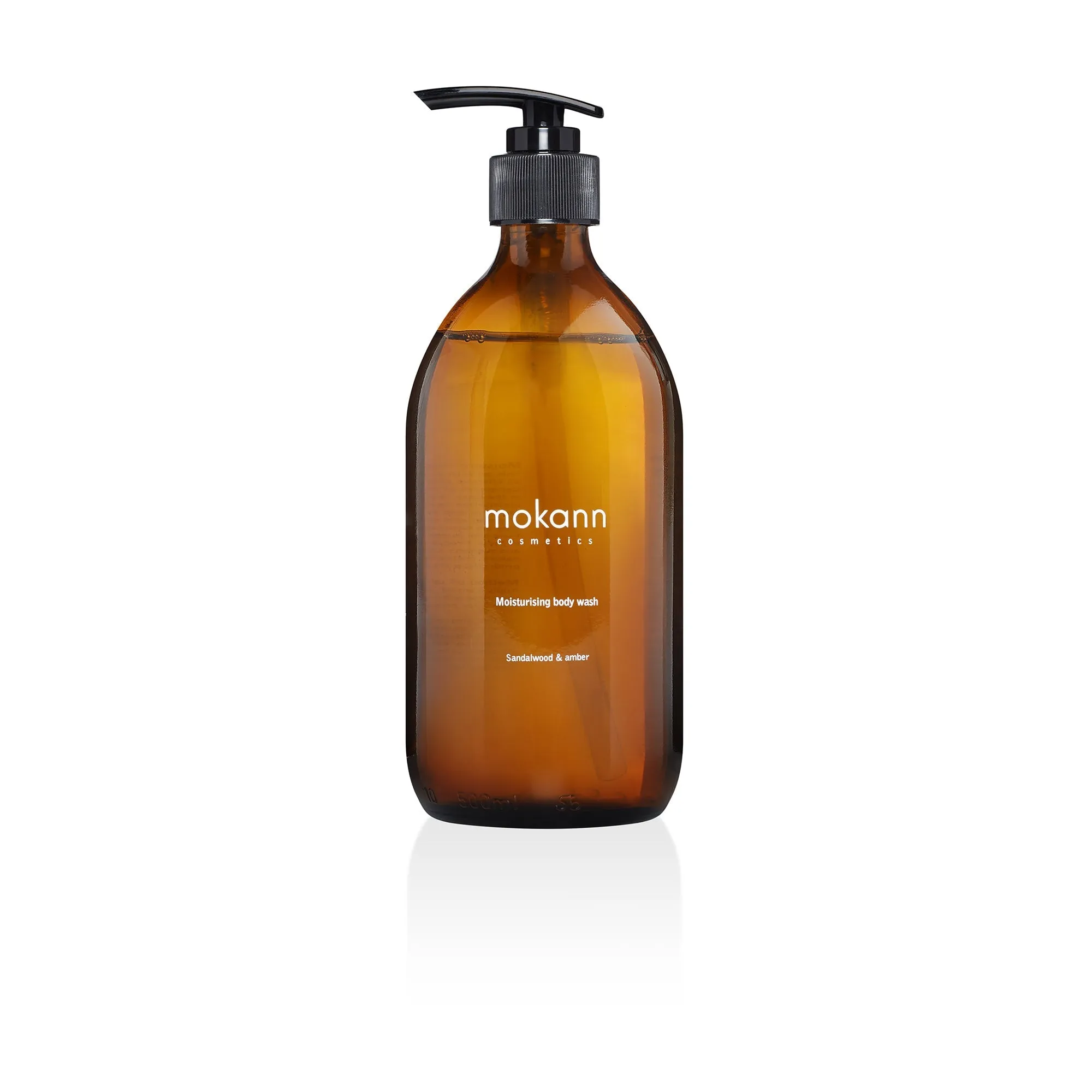 Mokann Moisturizing body wash gel Sandalwood & Amber 500g