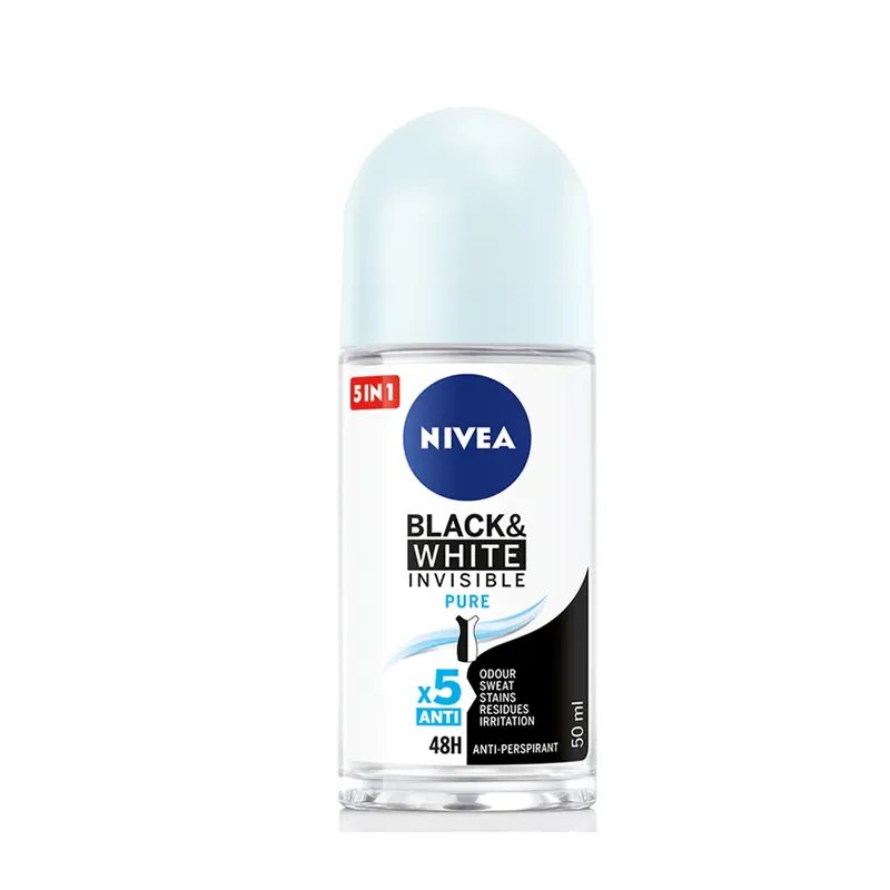 Nivea Black & White Invisible Pure Roll On 50ml