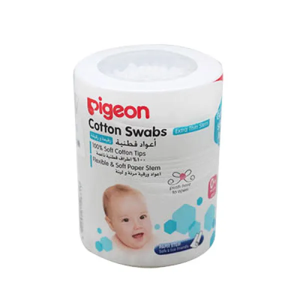 PIGEON COTTON SWAB THIN 200PCS/JAR