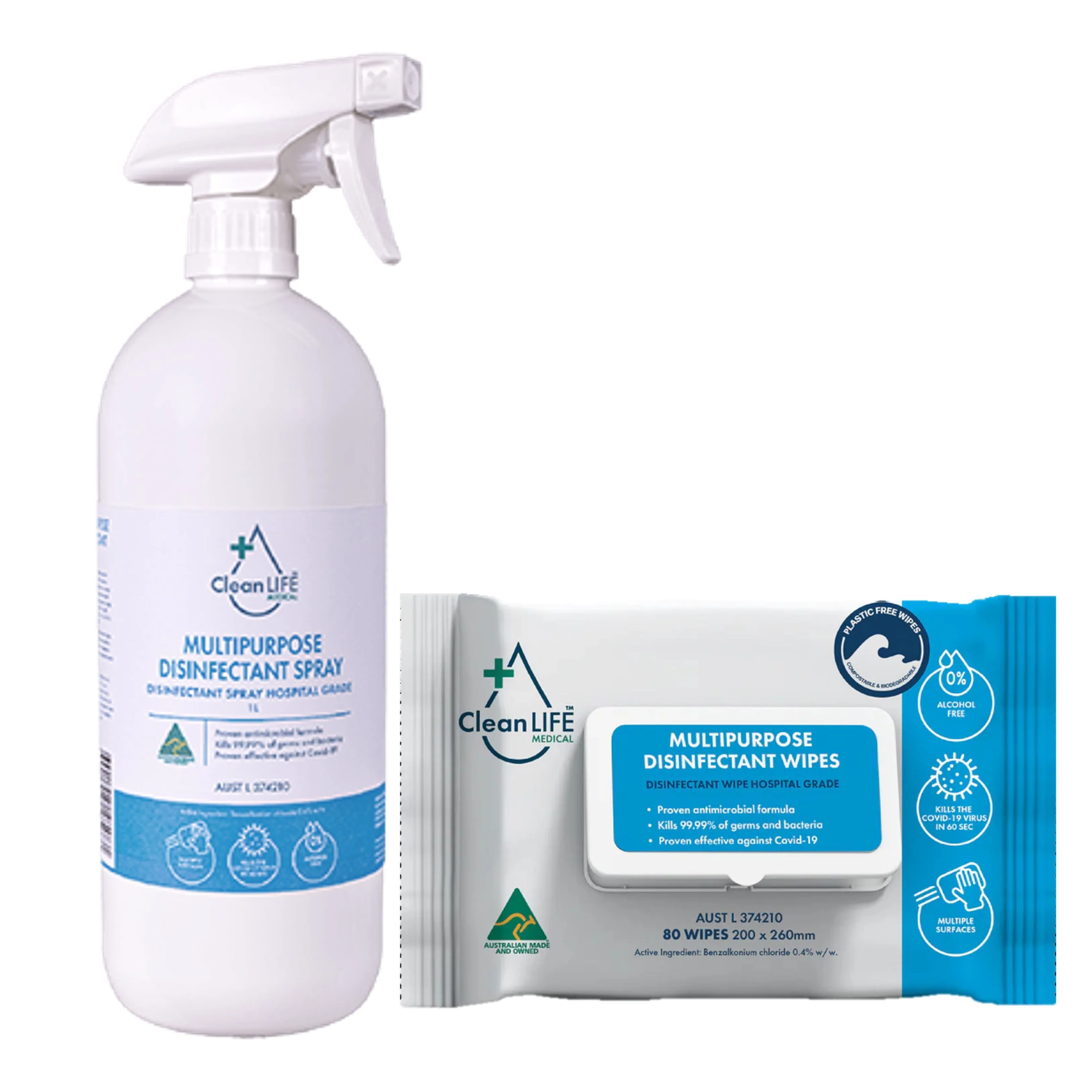 Plastic-Free Disinfectant and Detergent