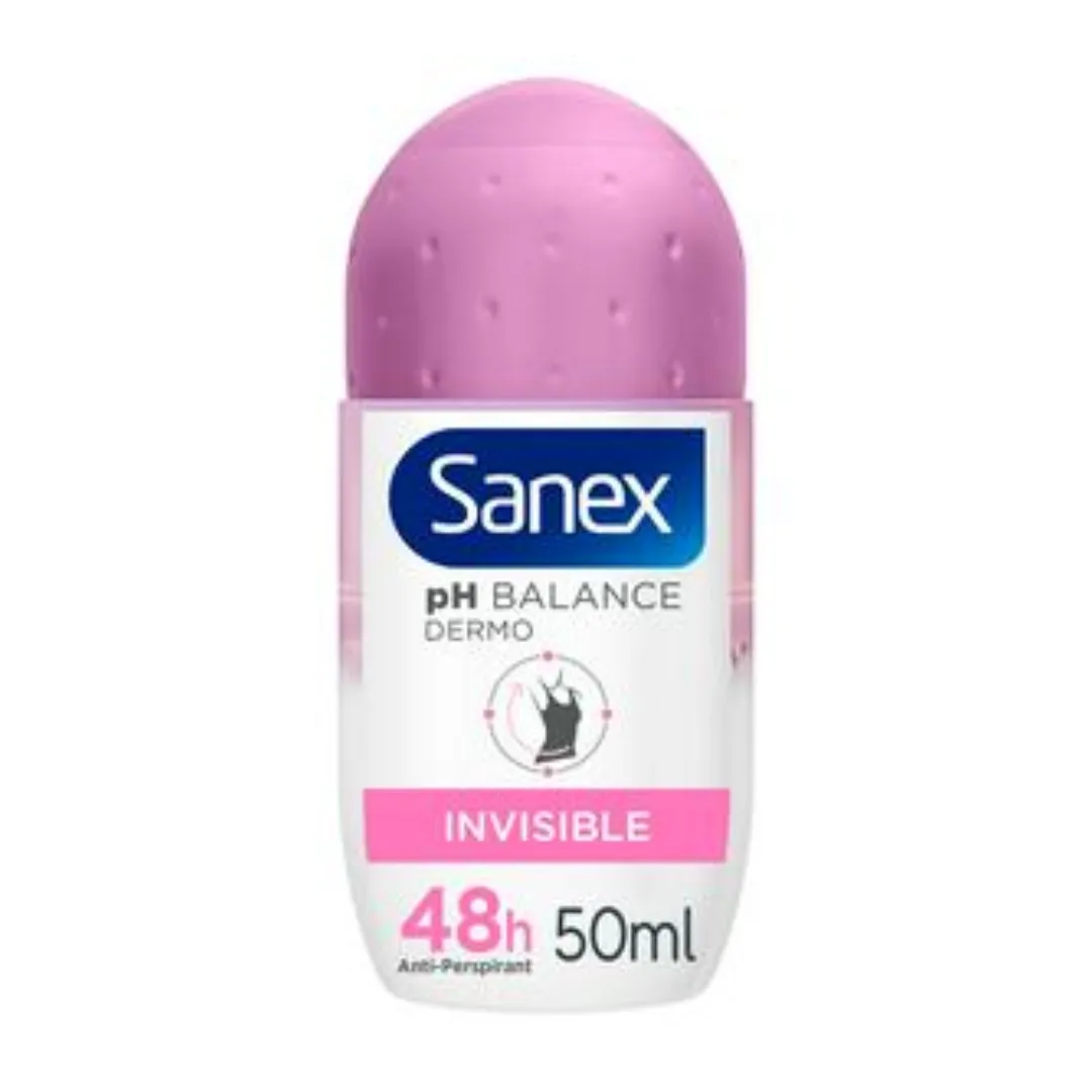 Sanex Dermo Invisible Dry Antiperspirant Roll On Deodorant 50ml (A)