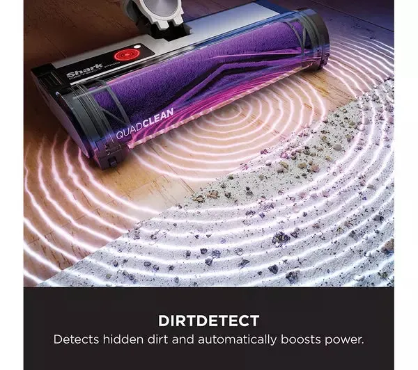 Shark Detect Pro Cordless Vacuum Cleaner with Auto-Empty System 1.3L - 60 Minutes Run Time White & Purple IW3510UK