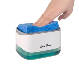 Soap Dispensing Dish Sponge Holder