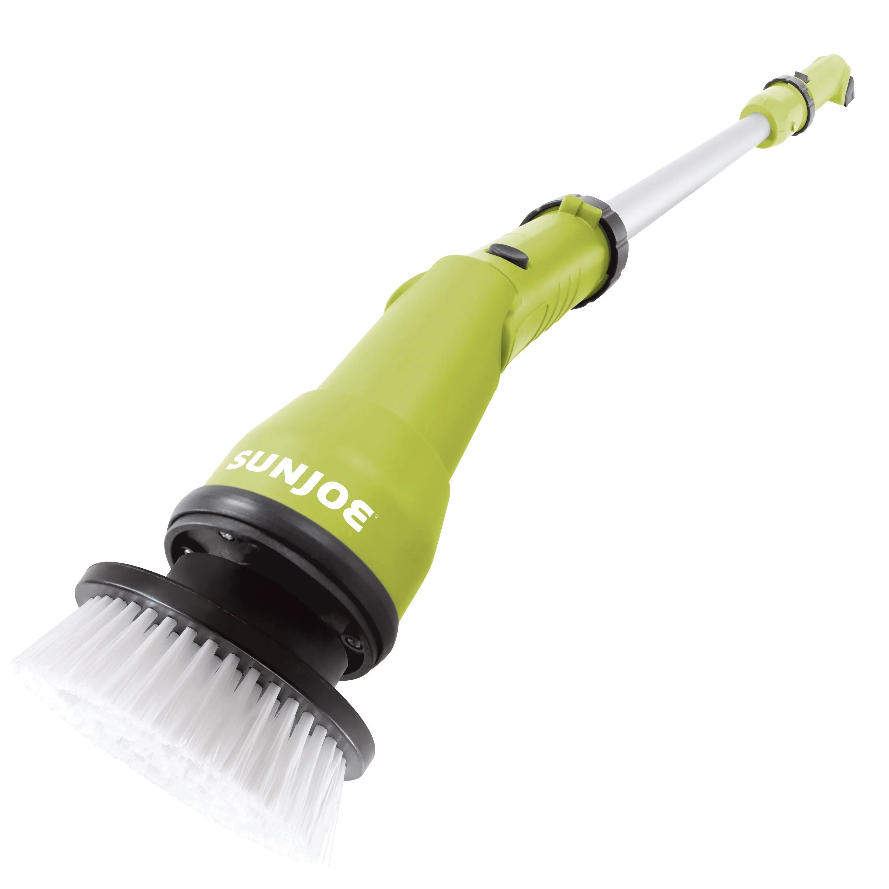 Sun Joe 24V-PWSCRB-LTW 24-Volt* IONMAX Cordless Heavy-Duty Indoor/Outdoor Power Scrubber | 4 Cleaning Attachments | Multi-Purpose 1000-OPM Oscillating Scrubber Head | For Grout, Tile, Bathtubs, Tire Rims & More | W/ 1.3-Ah Battery   Charger