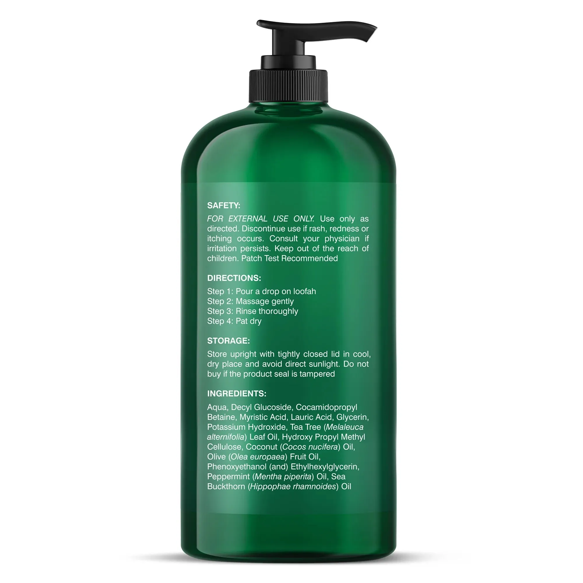 Tea Tree Body Wash with Sea Buckthorn Oil and  Peppermint Oil | 16 fl. oz.