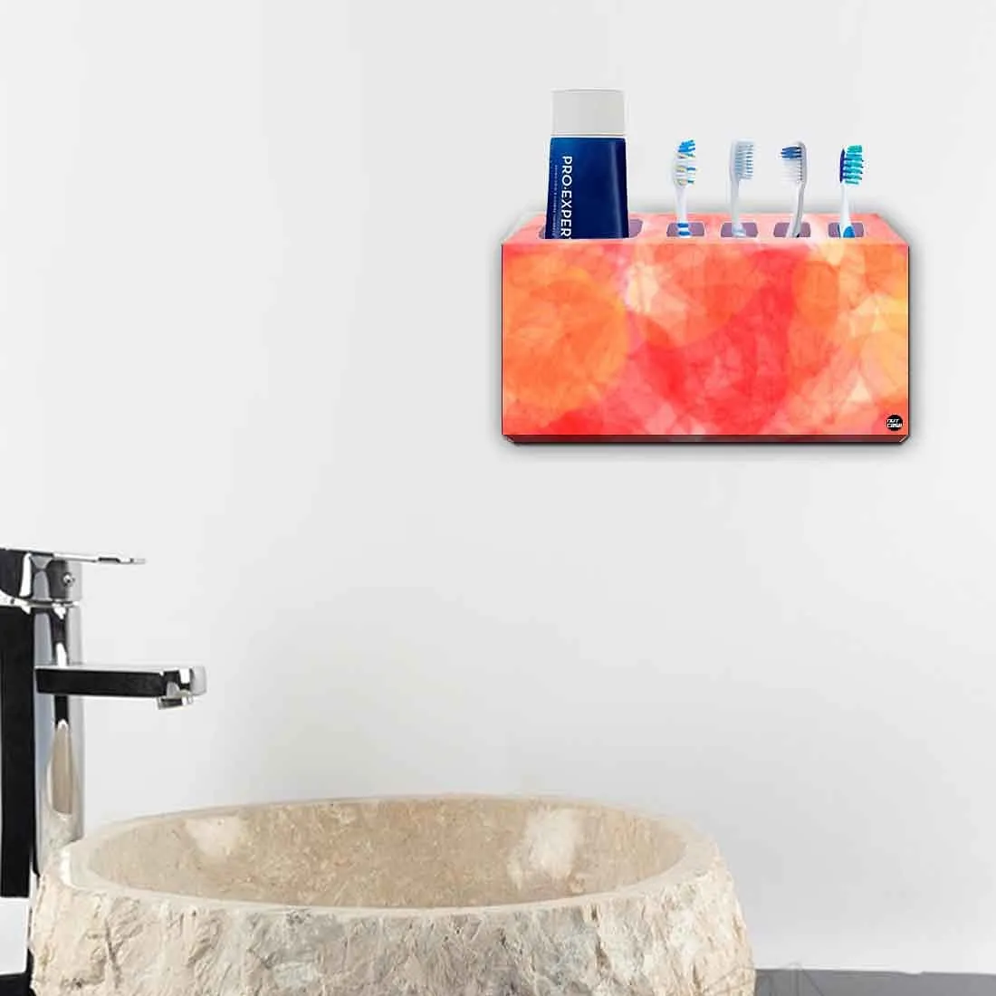 Toothbrush Holder Wall Mounted -Line Pattern