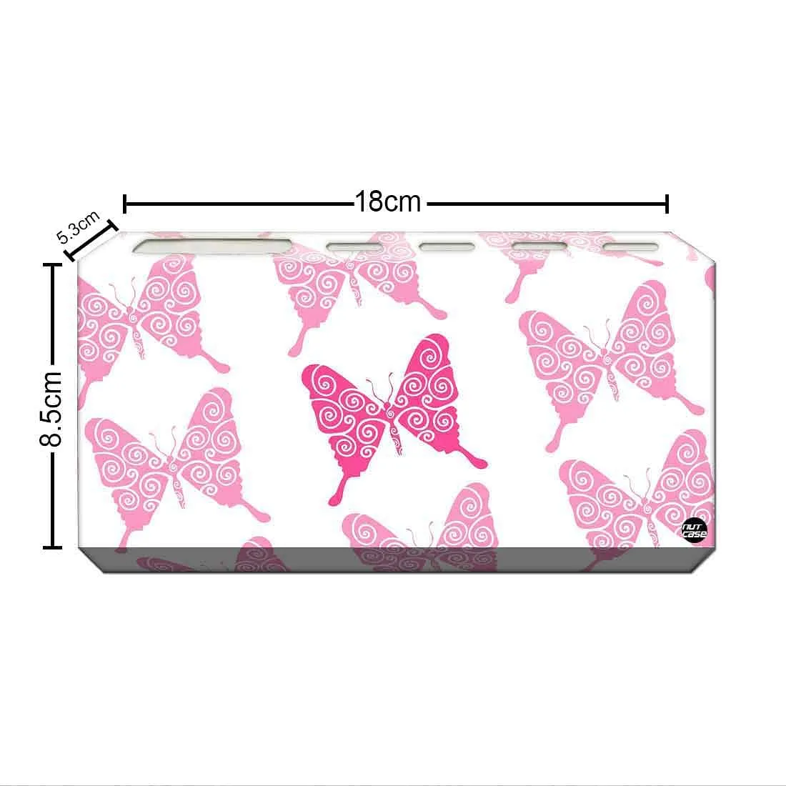 Toothbrush Holder Wall Mounted -Pink Butterfly