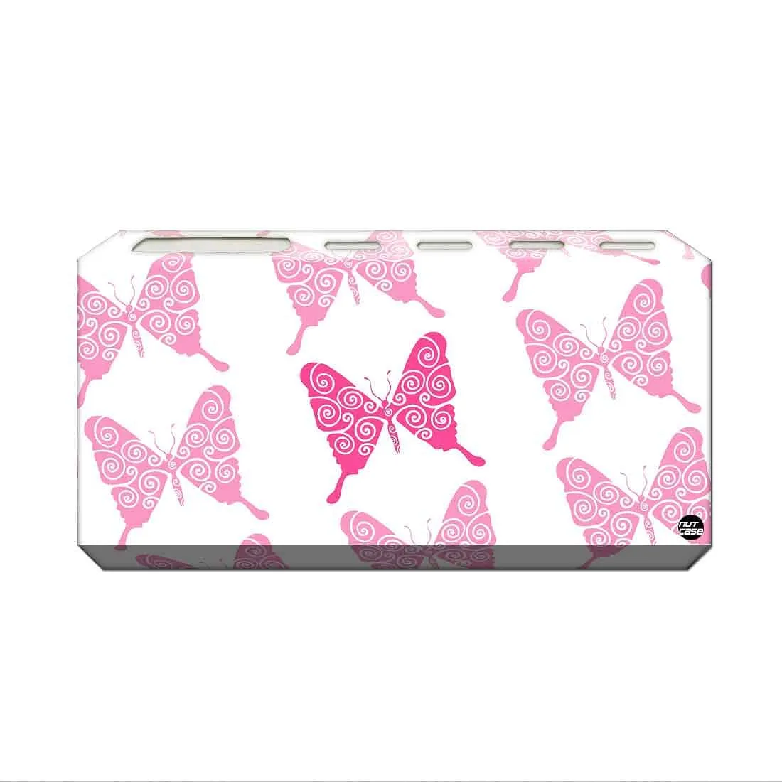 Toothbrush Holder Wall Mounted -Pink Butterfly