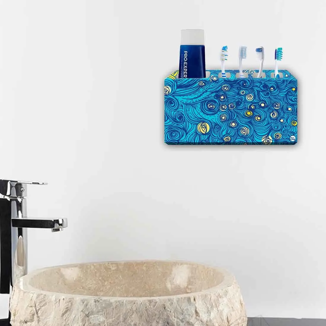 Toothbrush Holder Wall Mounted -Starry Starry Night