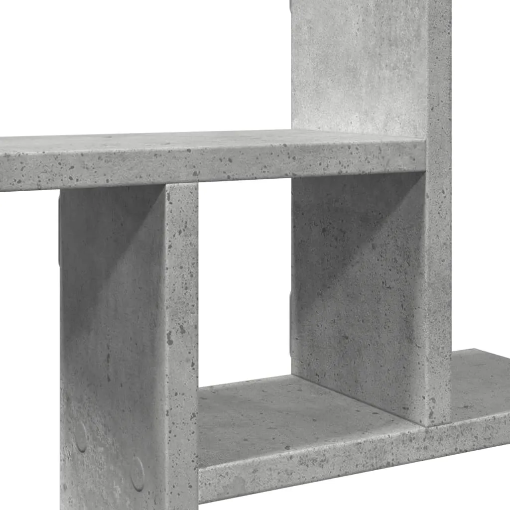 Wall Shelves 2 pcs Concrete Grey 38x12x38 cm Engineered Wood