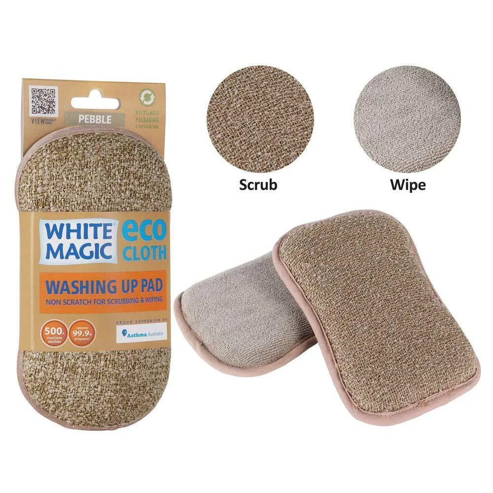 White Magic Eco Dish Washing Sponge Pebble