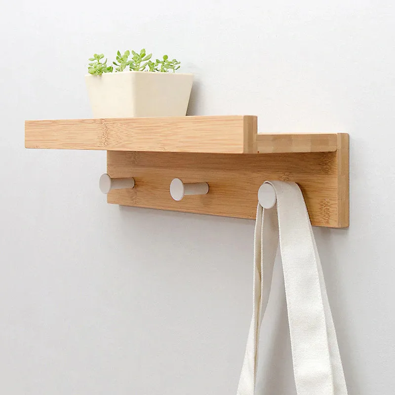 Wood Hook Rack with Shelf, Farmhouse Hook Rack, Wall Mounted Rack, Backpack Hook Rack, Entryway Hooks, Bathroom Towel Hooks, Towel Hanger